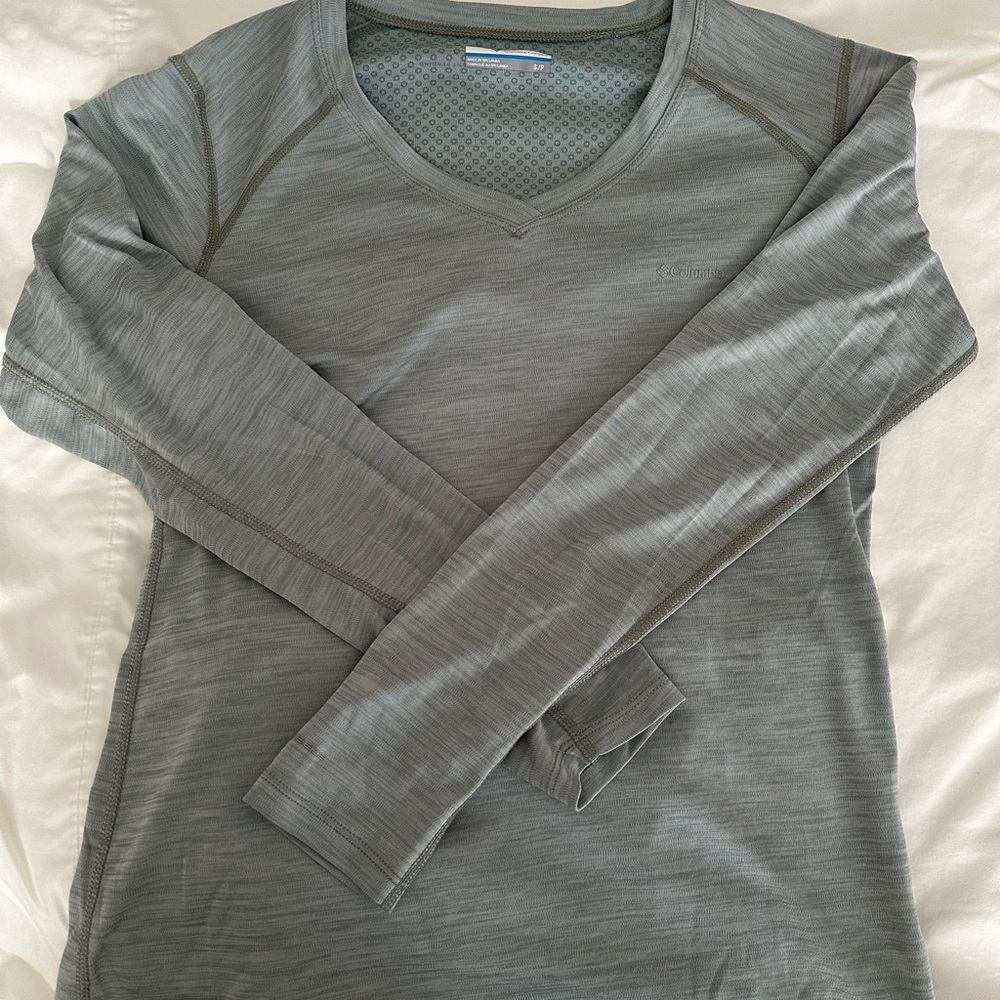 Columbia Gray Patterned Long Sleeve Shirt